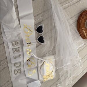 Bride to Be Sash and Veil Set